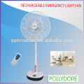 28" rechargeable industrial emergency light fan,stand fan with remote